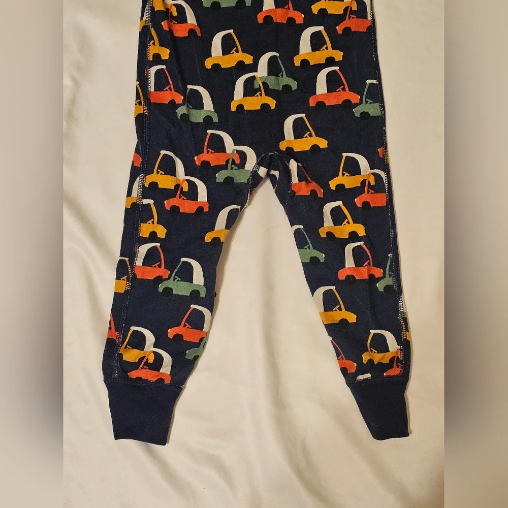 Hanna Andersson Organic Cotton Baby Onesie Footless Sleeper- Retro Cars- 2T